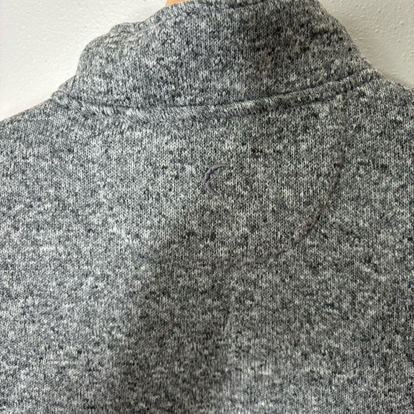 ZYIA Active Red Gray Quilted Ash Cabin Jacket Full Zip Fleece large - Picture 8 of 10